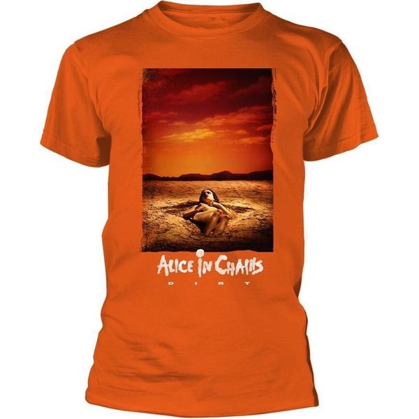 Alice In Chains - Maglietta "Dirt"" Per Uomo/Donna Unisex PH112 (S) (Arancione)"-image