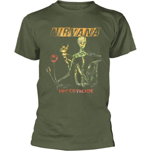 Nirvana - Maglietta "Reformant Incesticide"" Per Uomo/Donna Unisex PH1994 (L) (Verde)"-image