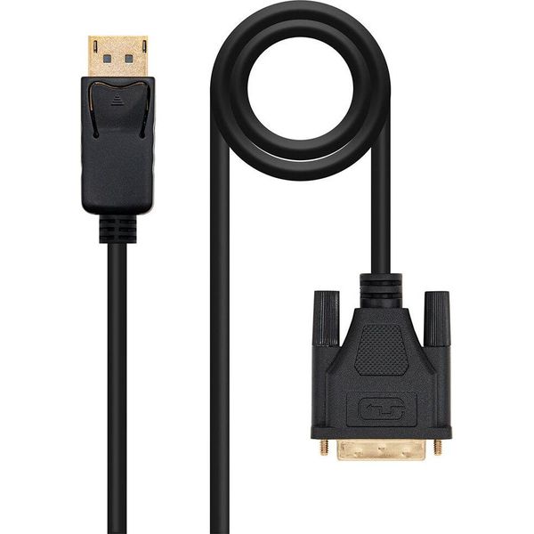Nanocable 10.15.4501 - Cavo Convertitore Da Displayport A Dvi, Displayport/Spina - Dvi/Spina, Nero, 1 M-image