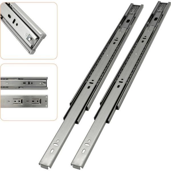 Yakimz Guide Per Cassetti Ad Estrazione Totale 45 Mm Guide Per Carichi Pesanti Guide Telescopiche Guide Con Cuscinetti A Sfera 450 Mm 10 Pezzi-image