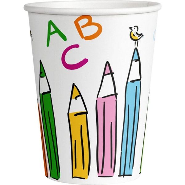 Amscan 8 Bicchieri * Inizio Scuola * Per Feste Di Compleanno Per Bambini E Feste A Tema | | Iscrizione Alla Scuola Abc Inizio Scuola Inizio Scuola Festa Di Compleanno Per Bambini Bicchieri Di Carta-image