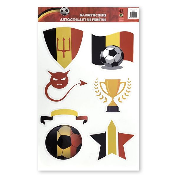 Adesivo Per Finestra Ek/Campione Del Mondo Di Calcio Belgio 8204-image