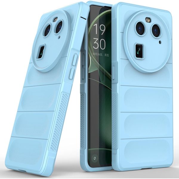 Oppo Find X6 Custodia, Custodia Protettiva In Silicone Tpu Morbido Antiurto Per Oppo Find X6 Blu-image