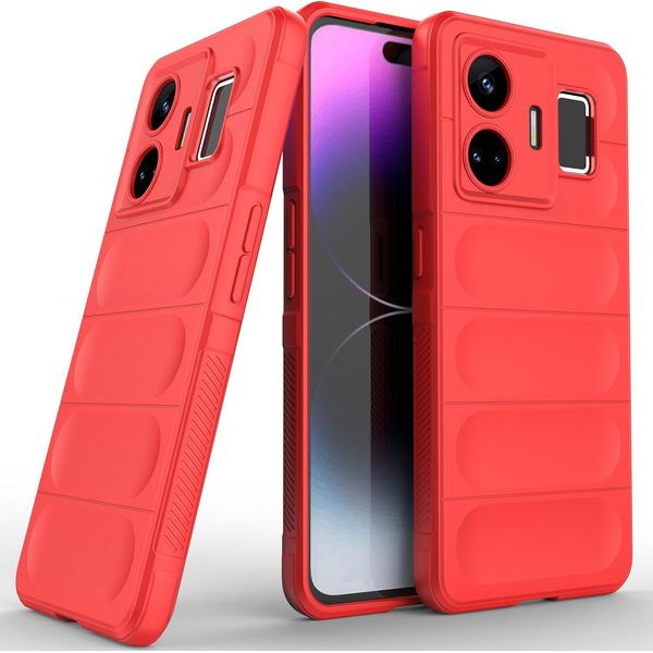 Custodia Realme Gt Neo 5, Custodia Protettiva In Silicone Tpu Morbido Antiurto Per Realme Gt Neo 5 Rosso-image