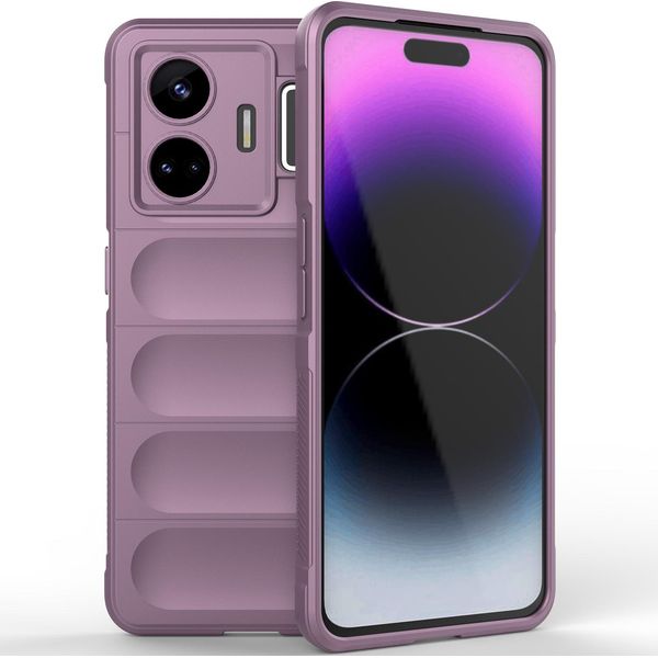 Custodia Realme Gt Neo 5, Custodia Protettiva In Silicone Tpu Morbido Antiurto Per Realme Gt Neo 5 Viola-image