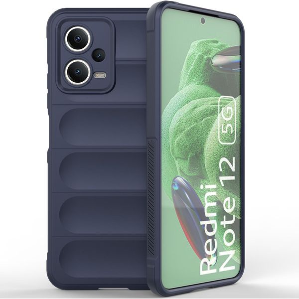 Custodia Redmi Note 12 5G, Custodia Protettiva In Silicone Tpu Morbido Antiurto Per Xiaomi Redmi Note 12 5G Blu Scuro-image