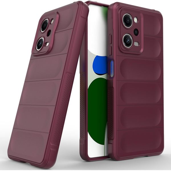 Custodia Redmi Note 12 Pro 5G, Custodia Protettiva In Silicone Tpu Morbido Antiurto Per Xiaomi Redmi Note 12 Pro 5G Borgogna-image