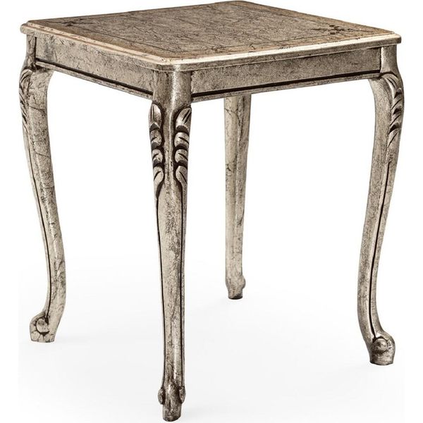 Casa Padrino Tavolino Barocco In Argento Antico - Tavolino Quadrato In Legno Massiccio In Stile Barocco - Mobili Da Salotto In Stile Barocco - Mobili Barocchi - Nobile E Magnifico-image
