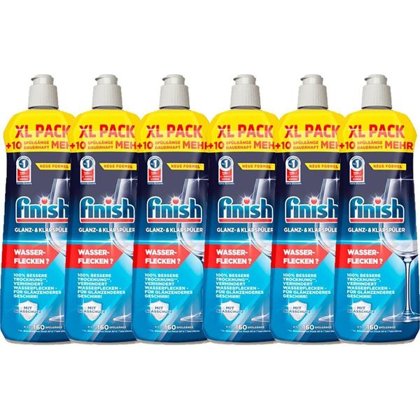 Finish Rinse Aid Detersivo Per Lavastoviglie Normale - 6 X 160 Lavaggi - 6 X 800 Ml - Confezione Risparmio-image