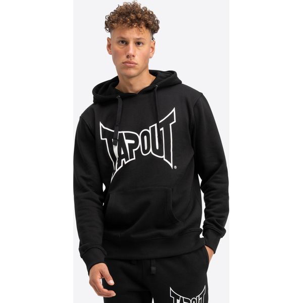 Felpa Con Cappuccio Da Uomo Regular Fit Lifestyle Basic Hoodie Nero/Bianco S Tapout-image