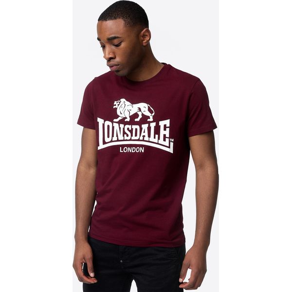 T-Shirt Uomo Regular Fit Doppia Confezione Kelso Marl Grey/Oxblood S Lonsdale-image
