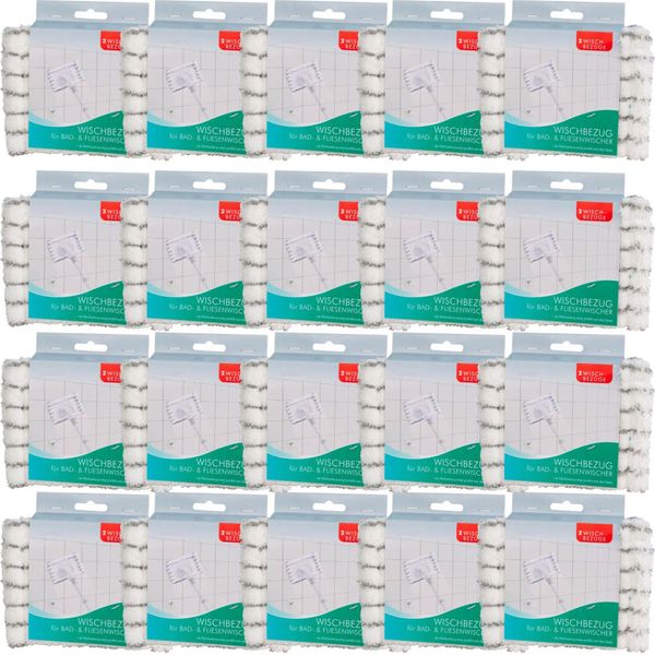 Novaliv 20X Ricambio Copertura In Microfibra Detergente Per Piastrelle Bagno Muro Tergicristallo Per Piastrelle Bagno Detergente Per Piastrelle Bagno Mop-image