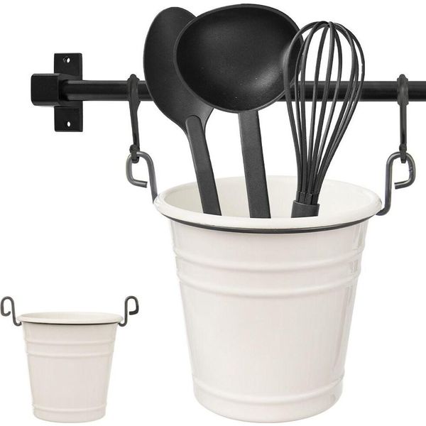 Contenitore Da Cucina Orion Contenitore Per Utensili Da Cucina In Metallo Con Gancio Per Appendino-image
