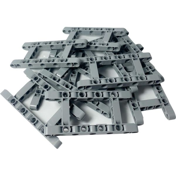 Lego® 5X11 Braccio Di Sollevamento Technic Grigio Chiaro - 64178 Nuovo! Quantità 3X-image