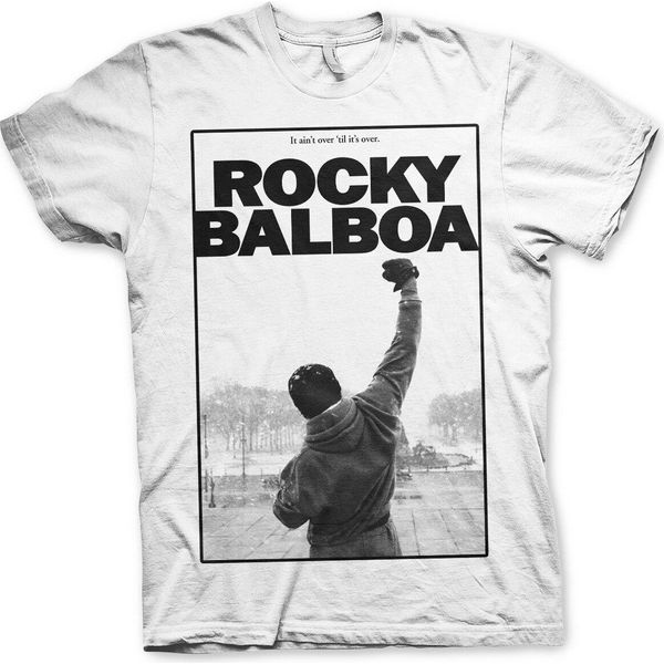Rocky Balboa - Maglietta "It Ain't Over"" - Piccolo - Bianco"-image