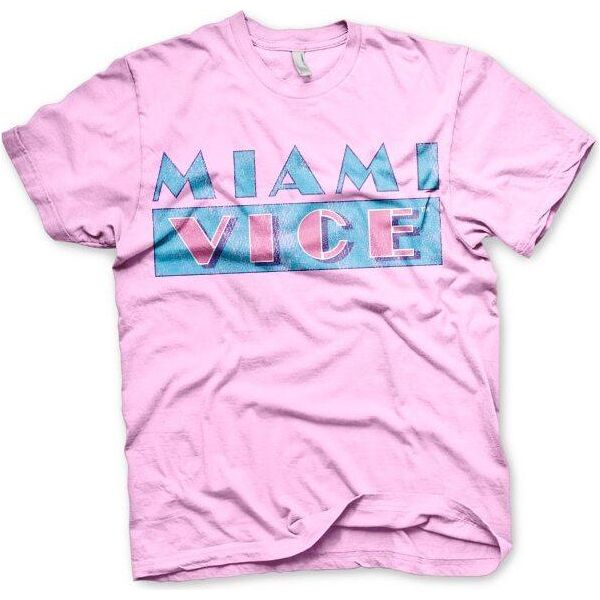 Maglietta Miami Vice Con Logo Distressed - Xx-Large - Rosa-image