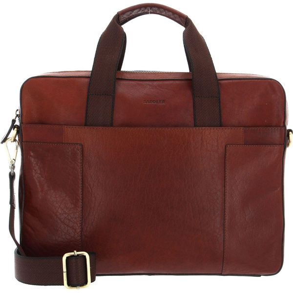 Saddler Pelle Laptop Bag Borsa Da Ufficio Con Scomparto Per Laptop Lanco Computer Bag Midbrown Marrone-image