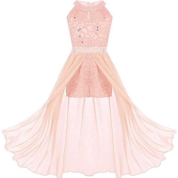 Ragazze Abito Da Sera Dimensioni 146-152 Cm Dolce Principessa Abiti Da Ragazza Fiore Per Festa Matrimonio Damigelle D'onore Festa Bambini Jumpsuit-image