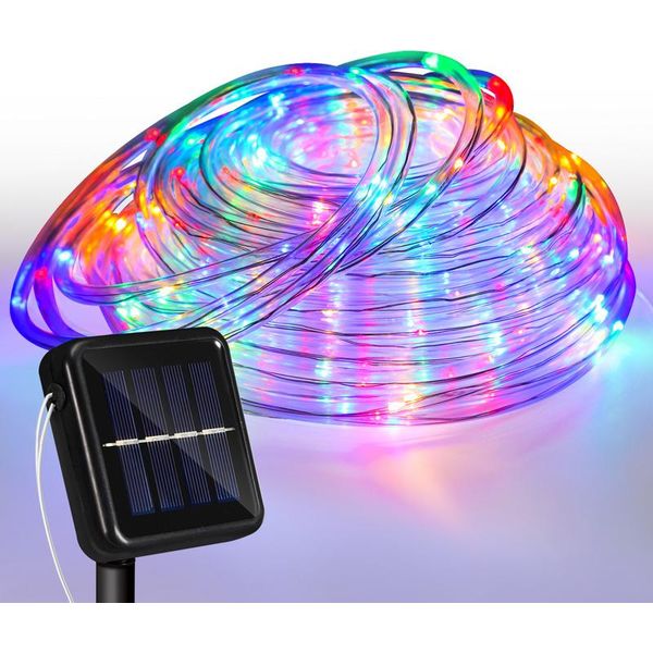 Tolletour Luce Solare A Corda Led Corda Luminosa Per Esterni Rete Luminosa Rgb 20M-image