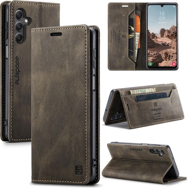 Custodia Galaxy A24 4G, Custodia Retrò In Finto Cuoio, Supporto E Custodia Protettiva Per Samsung Galaxy A24 4G Kupfer-image