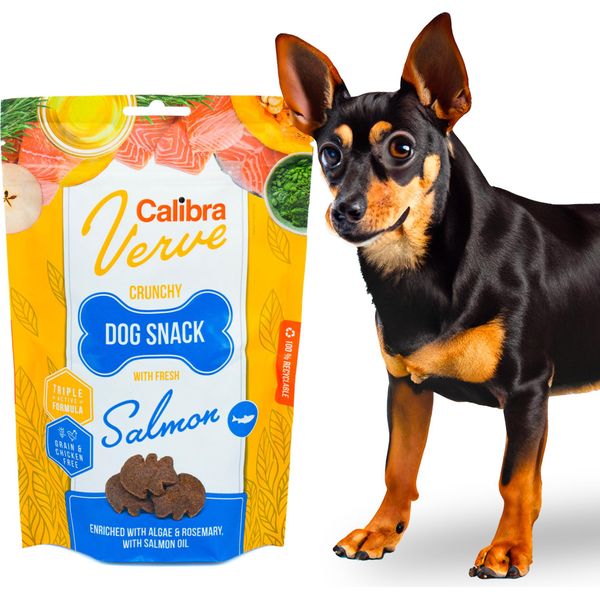 Snack Croccante Per Cani Verve Salmone Fresco 150G-image