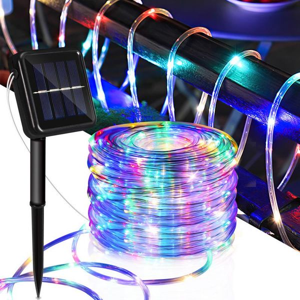 Jopassy Solare Corda Luce Filo Giardino Fata Luci Led Corda Luce Colorata-10M-image