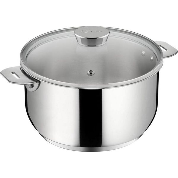 Pentola In Acciaio Inox Da 14 Cm Senza Manico + Coperchio Lagostina 12138031214-image