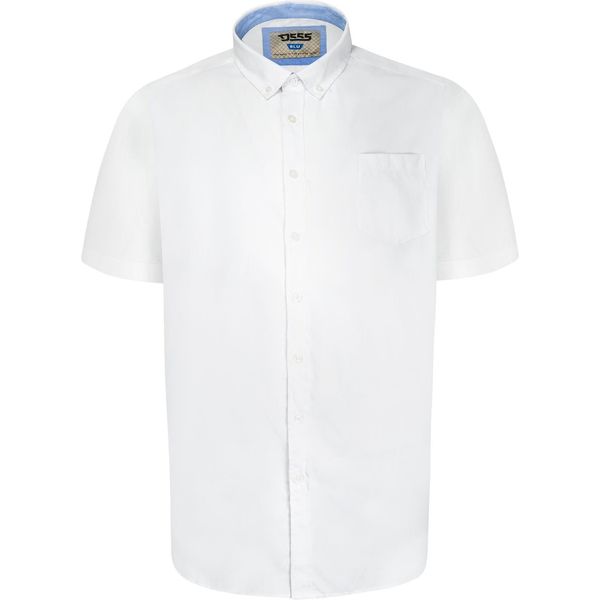 Duke - Camicia A Maniche Corte "D555 James"" Da Uomo DC461 (8XL) (Bianco)"-image
