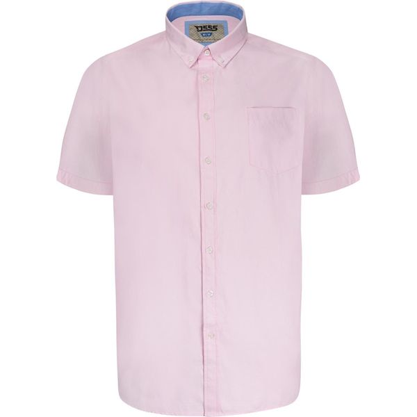 Duke - Camicia A Maniche Corte "D555 James"" Da Uomo DC461 (8XL) (Rosa)"-image