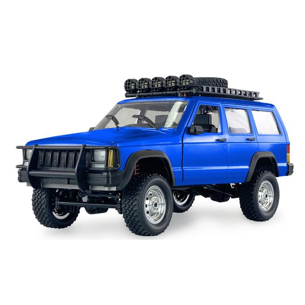 Amewi JC-X12 Scala Blu Spazzolato 1:12 Rc Modello Auto Veicolo Elettrico Fuoristrada A Trazione Integrale (4WD) Rtr 2,4 Ghz Incl-image