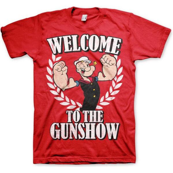 Popeye - Maglietta "Welcome To The Gunshow"" - Xx-Large - Rosso"-image