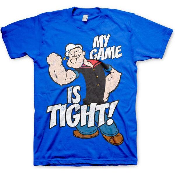 Popeye - Maglietta "Game Is Tight"" - Xx-Large - Blu"-image