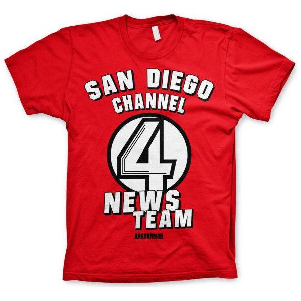 Maglietta San Diego Channel 4 - Grande - Rosso-image
