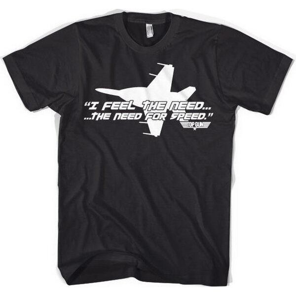 Top Gun - Maglietta I Feel The Need For Speed - Grande - Nero-image