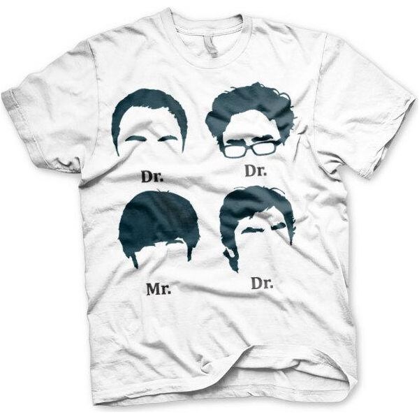 Maglietta "Big Bang Theory Prefix Heads"" - Grande - Bianco"-image