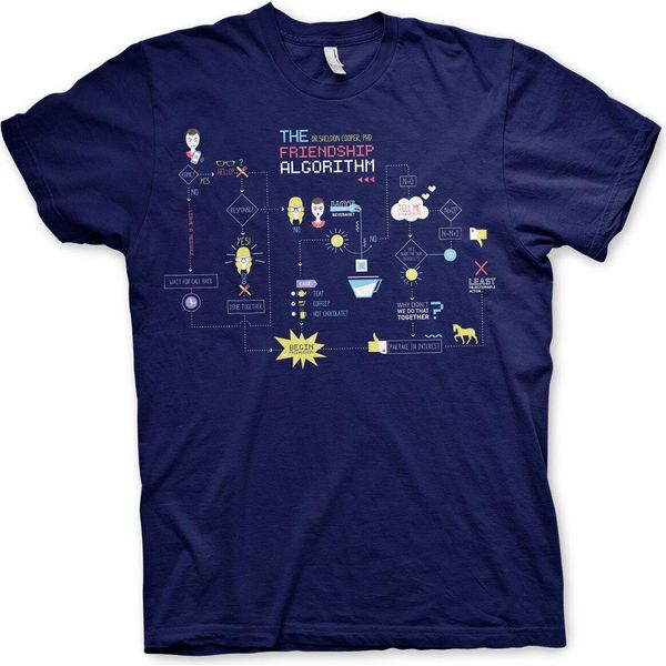 Maglietta The Friendship Minions Algorithm - Large - Navy-image