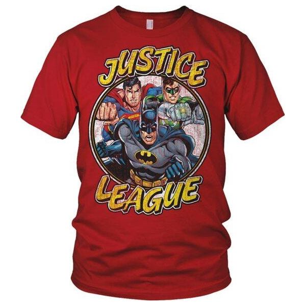 Maglietta Della Squadra Della Justice League - X-Large - Rosso-image