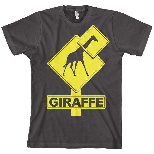 Maglietta Giraffe Sign - Xx-Large - Grigio Scuro-image