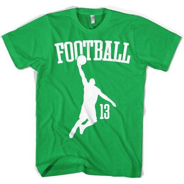 Maglietta Footbasket - Grande - Verde-image