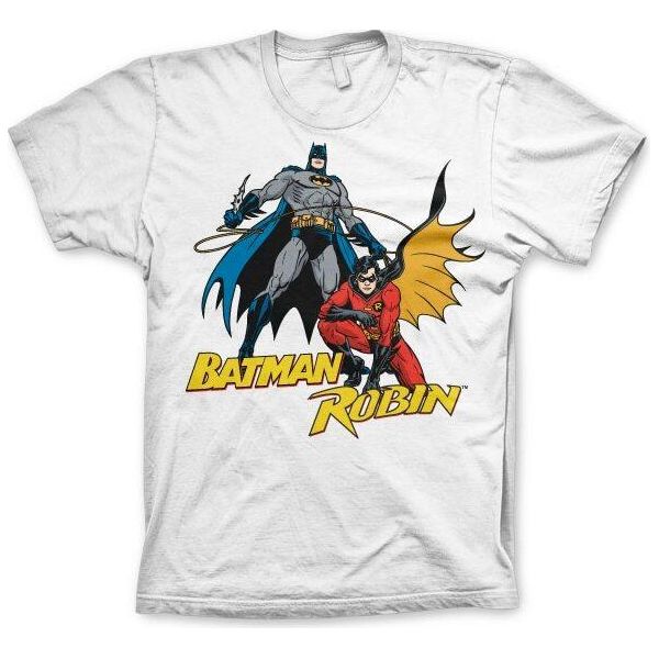 Maglietta Batman & Robin - Media - Bianco-image