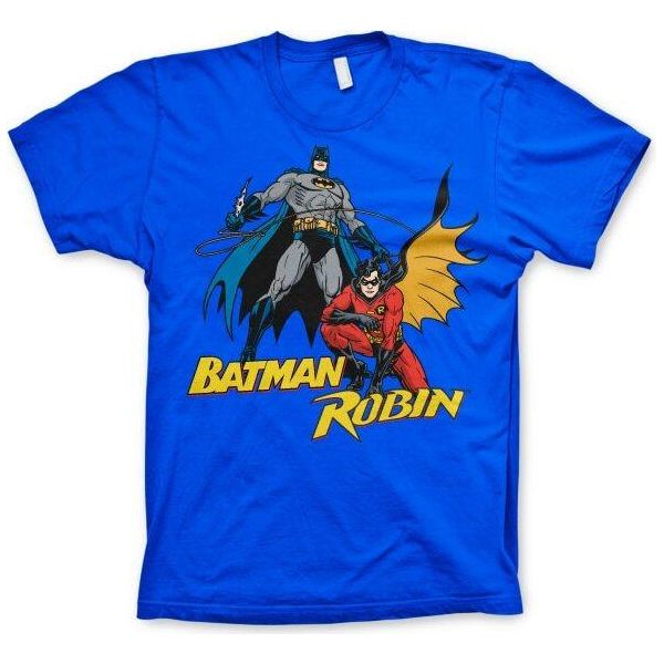 Maglietta Batman & Robin - Media - Blu-image