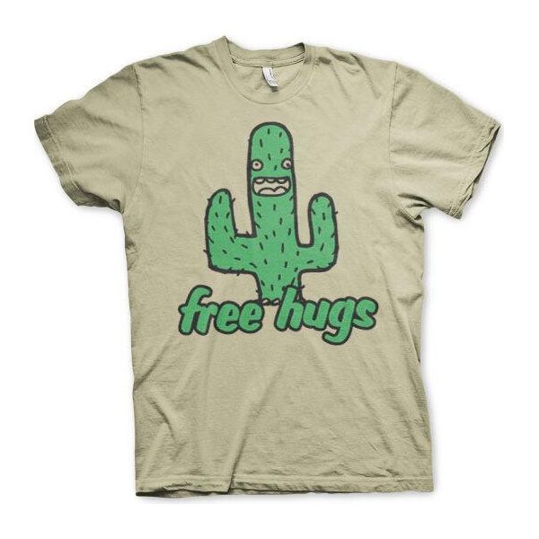 Maglietta Free Hugs - Small - Khaki-image