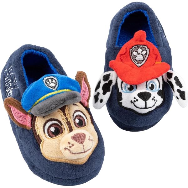 Paw Patrol - Pantofole Per Bambini, Orecchie 3D NS7125 (23 Eu) (Blu)-image