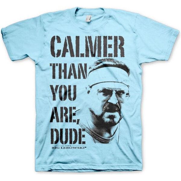 Maglietta "Calmer Than You Are, Dude"" - Xx-Large - Skyblue"-image