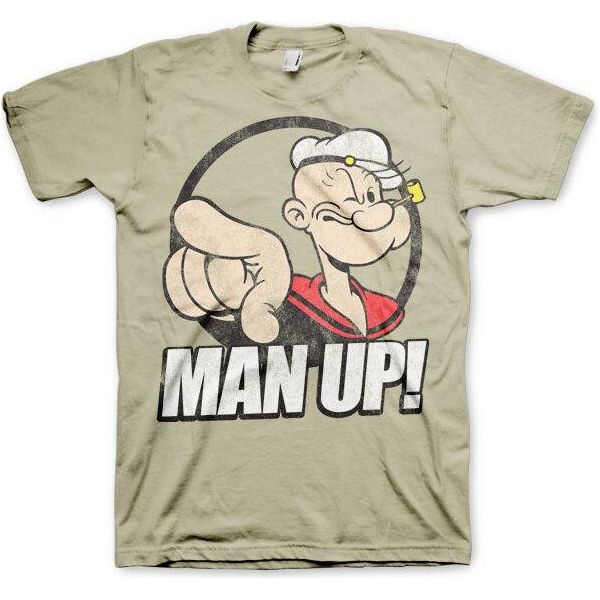 Braccio Di Ferro - Uomo In Gamba! Maglietta - Xx-Large - Khaki-image