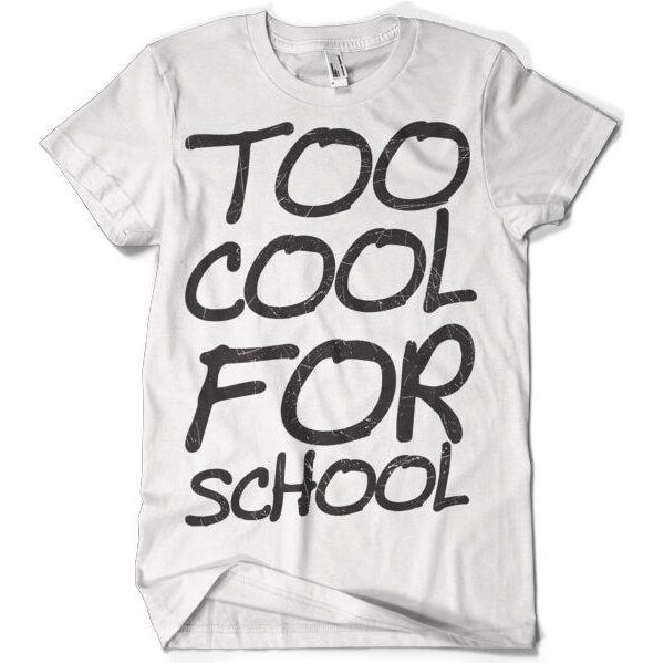Maglietta Too Cool For School - X-Large - Bianco-image