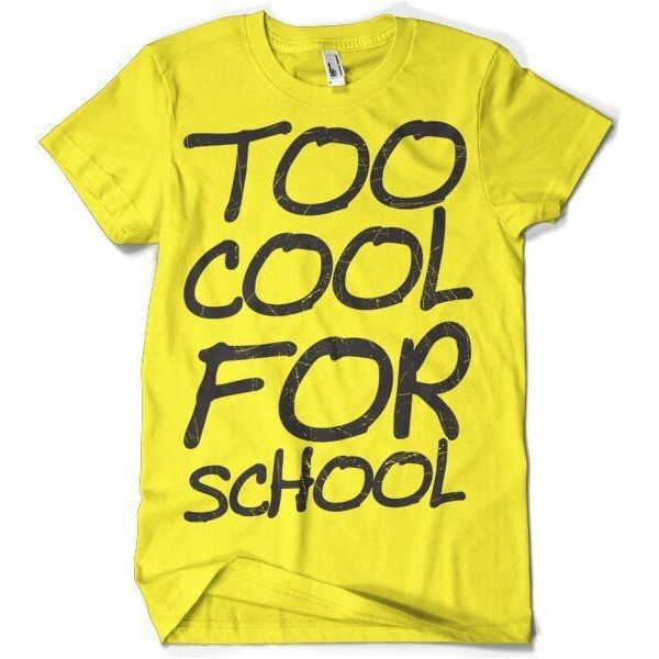 Maglietta Too Cool For School - Grande - Giallo-image