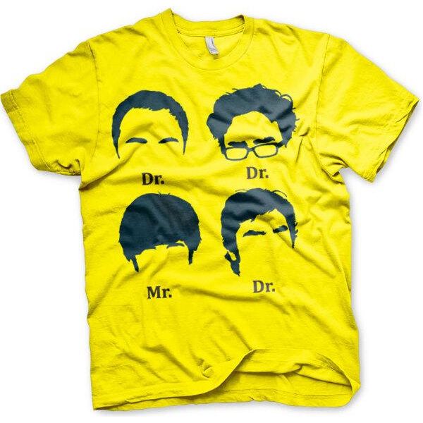 Maglietta Big Bang Theory Prefix Heads - Media - Giallo-image