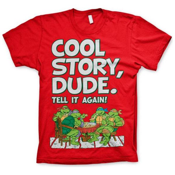 Tmnt - Maglietta Cool Story Dude - X-Large - Rosso-image