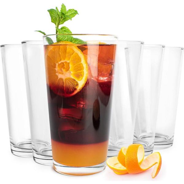 6 Bicchieri Da Cocktail 460 Ml Bicchieri Da Succo Bicchieri Da Tè Bicchieri Da Latte Macchiato Bicchieri Da Caffè-image